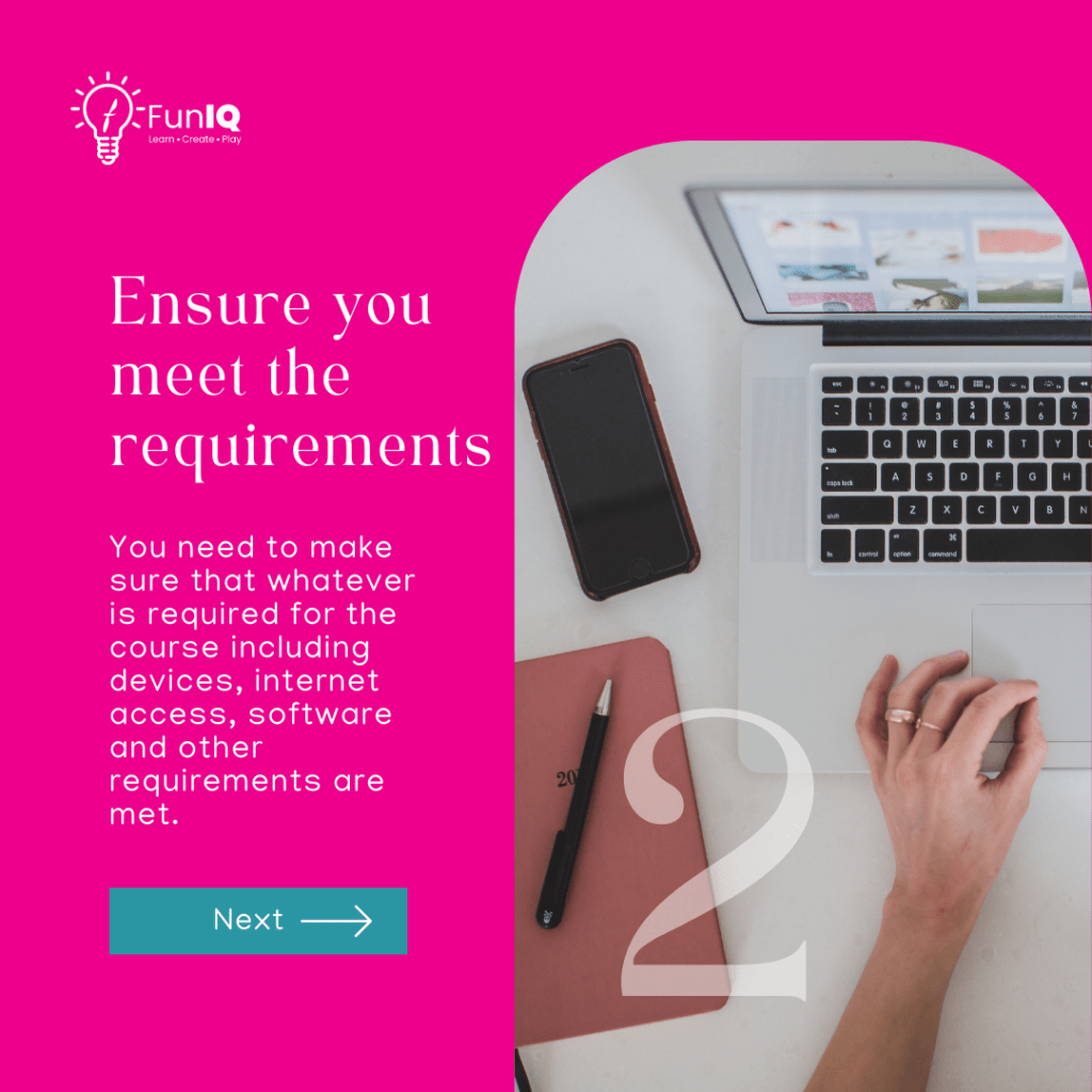 Ensure you meet the requirements