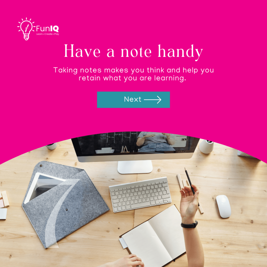 Have a note handy