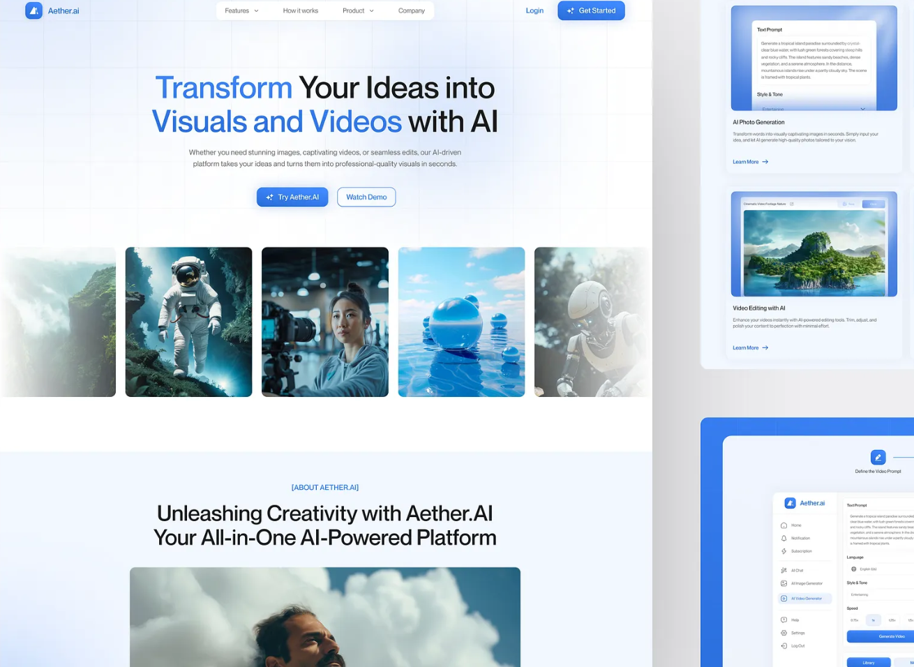 AI-generated landing page matching Dribbble design for Google Ads
