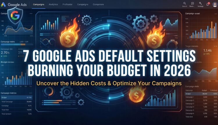 7 Google Ads Default Settings Burning Your Budget in 2026